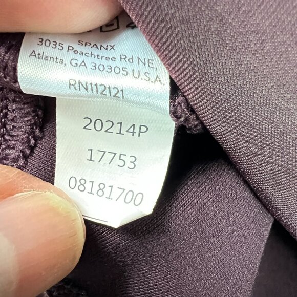 Spanx Pants Women's 36x28* Ponte Slim Straight High Rise Purple Stretch Tag XXL - Picture 9 of 16